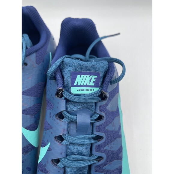 NIKE Zoom Rival S 9 Track and Field Shoes, 907564-402 - US 11.5 - Blue NWOB - Picture 4 of 16